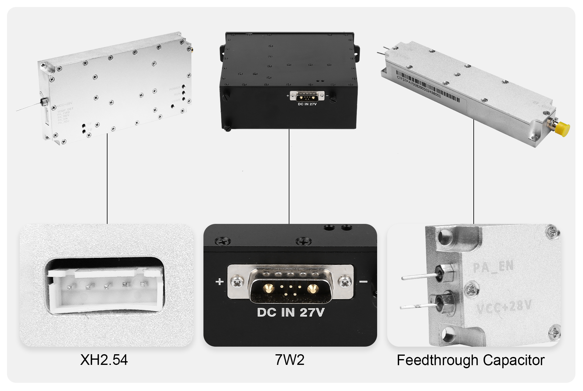 Different-Type-Of-The-Enable-Swithc-For-Signal-Jammer Different type of enable switch of the RF amplifier modules for phone/drone signal jammer